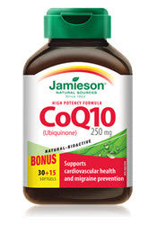 JAMIESON CO Q10 250MG 30+15'S - Queensborough Community Pharmacy