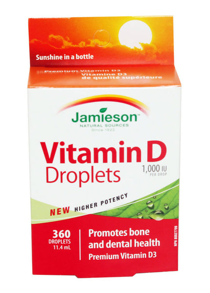 JAMIESON VIT D 1000IU DROPS 11.4ML - Queensborough Community Pharmacy