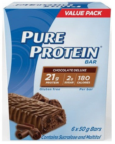 PURE PROTEIN CHOC DELUXE VALUE PACK6/50G - Queensborough Community Pharmacy