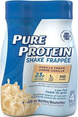 PURE PROTEIN VAN SHAKE ALUM 4/355ML - Queensborough Community Pharmacy