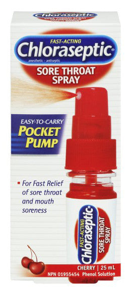 CHLORASEPTIC POCKET PUMP 25ML - Queensborough Community Pharmacy