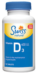 SWISS VIT D 400 I.U. 90'S - Queensborough Community Pharmacy