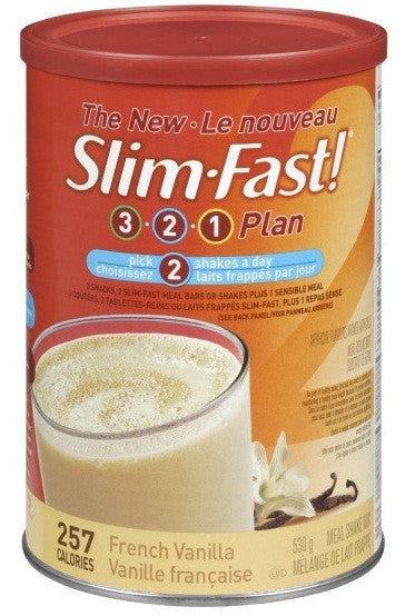 SLIM FAST PWD FRENCH VANILLA 530G - Queensborough Community Pharmacy