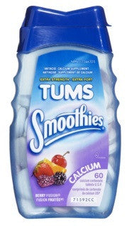 TUMS SMOOTHIES BERRY FUSION 60'S - Queensborough Community Pharmacy