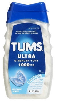 TUMS ULTRA PPRMINT F/CAP 1000MG 72'S - Queensborough Community Pharmacy
