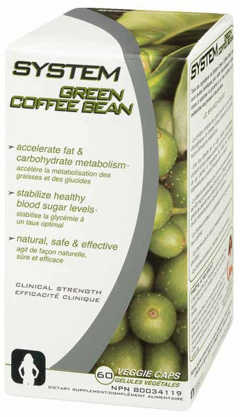 SYSTEM - GREEN COFFEE BEAN CAPS 60'S - Queensborough Community Pharmacy