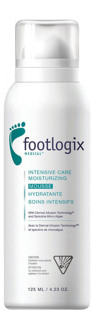 FOOTLOGIX MEDICAL INTENSIVE CARE MOSTURIZING MOUSSE 125ML - Queensborough Community Pharmacy