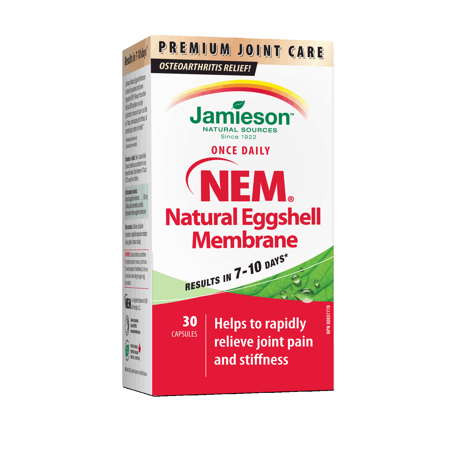 JAMIESON NATURAL EGGSHELL MEMBRANE 30'S - Queensborough Community Pharmacy