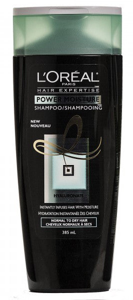 L'OREAL HAIR EXPERTISE POWER MOISTURE SHAM 385ML - Queensborough Community Pharmacy