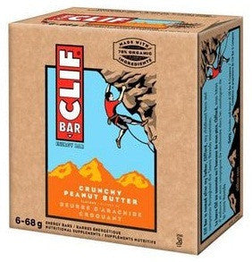 CLIF BAR CRUNCHY PEANUT BUTTER 6/68G - Queensborough Community Pharmacy