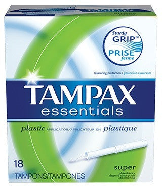 TAMPAX ESSENTIALS TAMPONS SUPER UNSCENTED 18'S - Queensborough Community Pharmacy