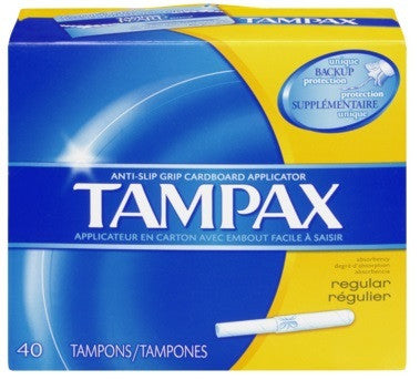 TAMPAX FLUSHABLE REGULAR 40'S - Queensborough Community Pharmacy