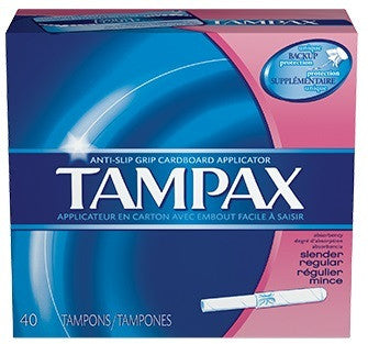 TAMPAX FLUSHABLE SLENDER 40'S - Queensborough Community Pharmacy