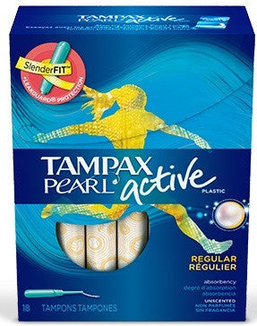TAMPAX PEARL ACTIVE REGULAR 18'S - Queensborough Community Pharmacy