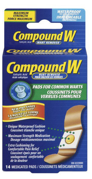 COMPOUND W ONE STEP PADS 14'S - Queensborough Community Pharmacy