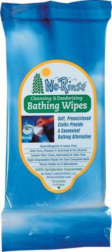 NO-RINSE BATHING WIPES NR1100 8PK - Queensborough Community Pharmacy