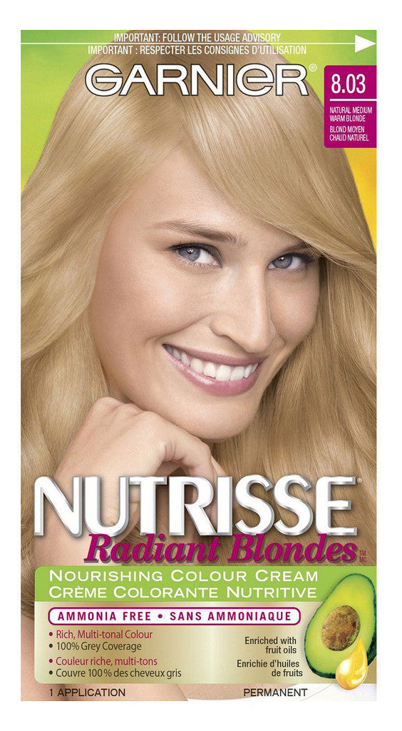 GARNIER NUTRISSE RADIANCE NATURAL MD WARM BLOND #803 - Queensborough Community Pharmacy