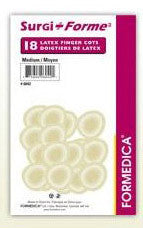 LATEX FINGER COTS M (FOR) 18'S #6042 - Queensborough Community Pharmacy