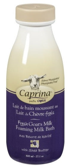 CAPRINA FOAM BATH SHEA 800ML - Queensborough Community Pharmacy