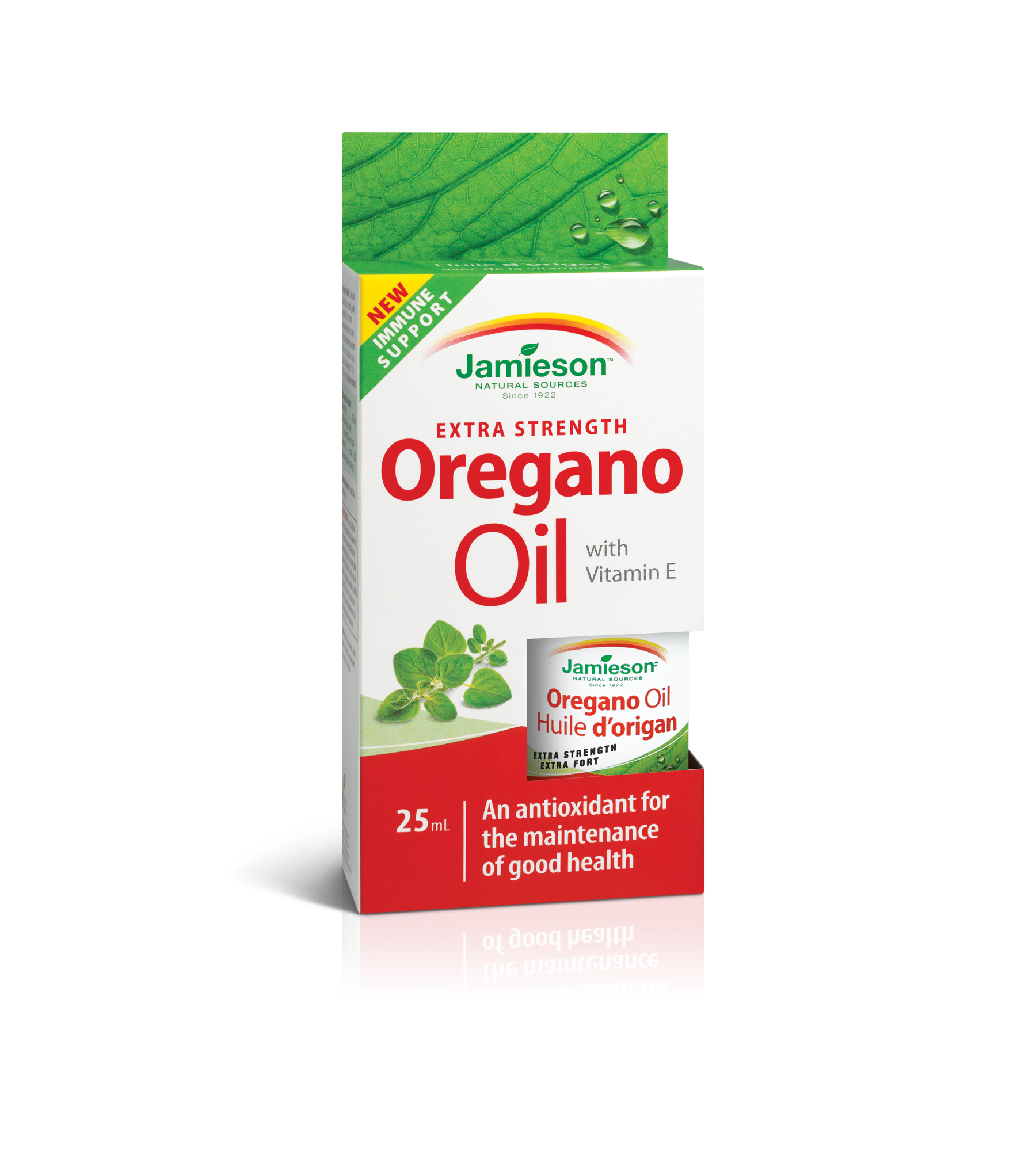JAMIESON EXTRA STRENGTH OREGANO OIL WITH VITAMIN E 25ML - Queensborough Community Pharmacy