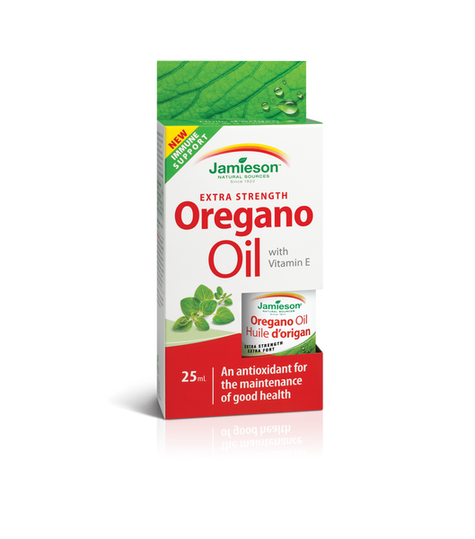 JAMIESON EXTRA STRENGTH OREGANO OIL WITH VITAMIN E 25ML - Queensborough Community Pharmacy