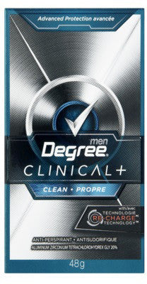 DEGREE MEN CLINICAL CLEAN 48G - Queensborough Community Pharmacy