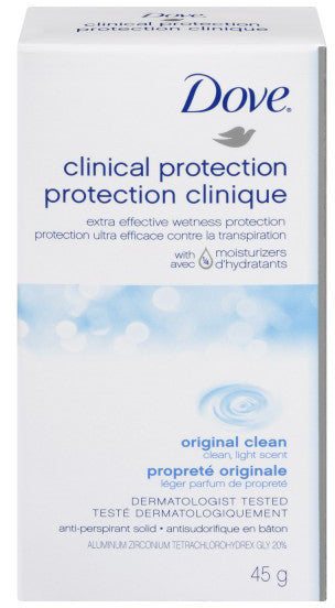 DOVE CLINICAL PROTECT ORIGINAL CLEAN 45G - Queensborough Community Pharmacy
