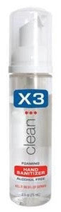 X3 CLEAN HAND SANITIZER 75ML - Queensborough Community Pharmacy