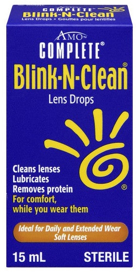 COMPLETE BLINK-N-CLEAN LENS DRP 15ML - Queensborough Community Pharmacy