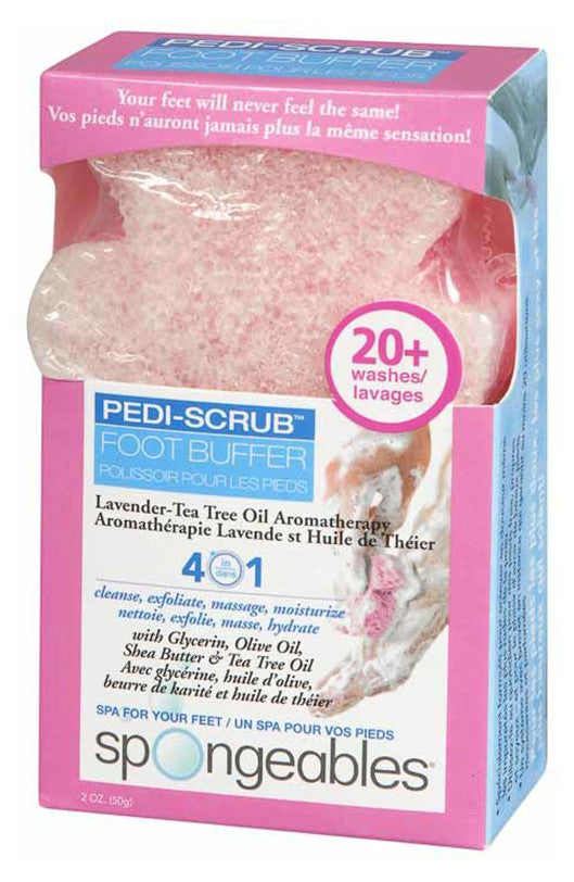 PEDI-SCRUB FOOT BUFFER LAVENDER 50G - Queensborough Community Pharmacy