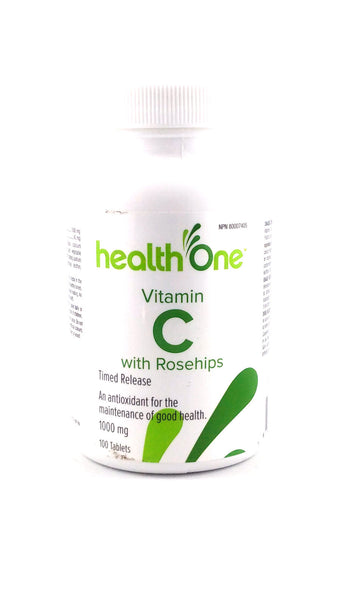 H ONE VITAMIN C 1000MG TAB TIMED RELEASE WITH ROSEHIPS 100'S - Queensborough Community Pharmacy