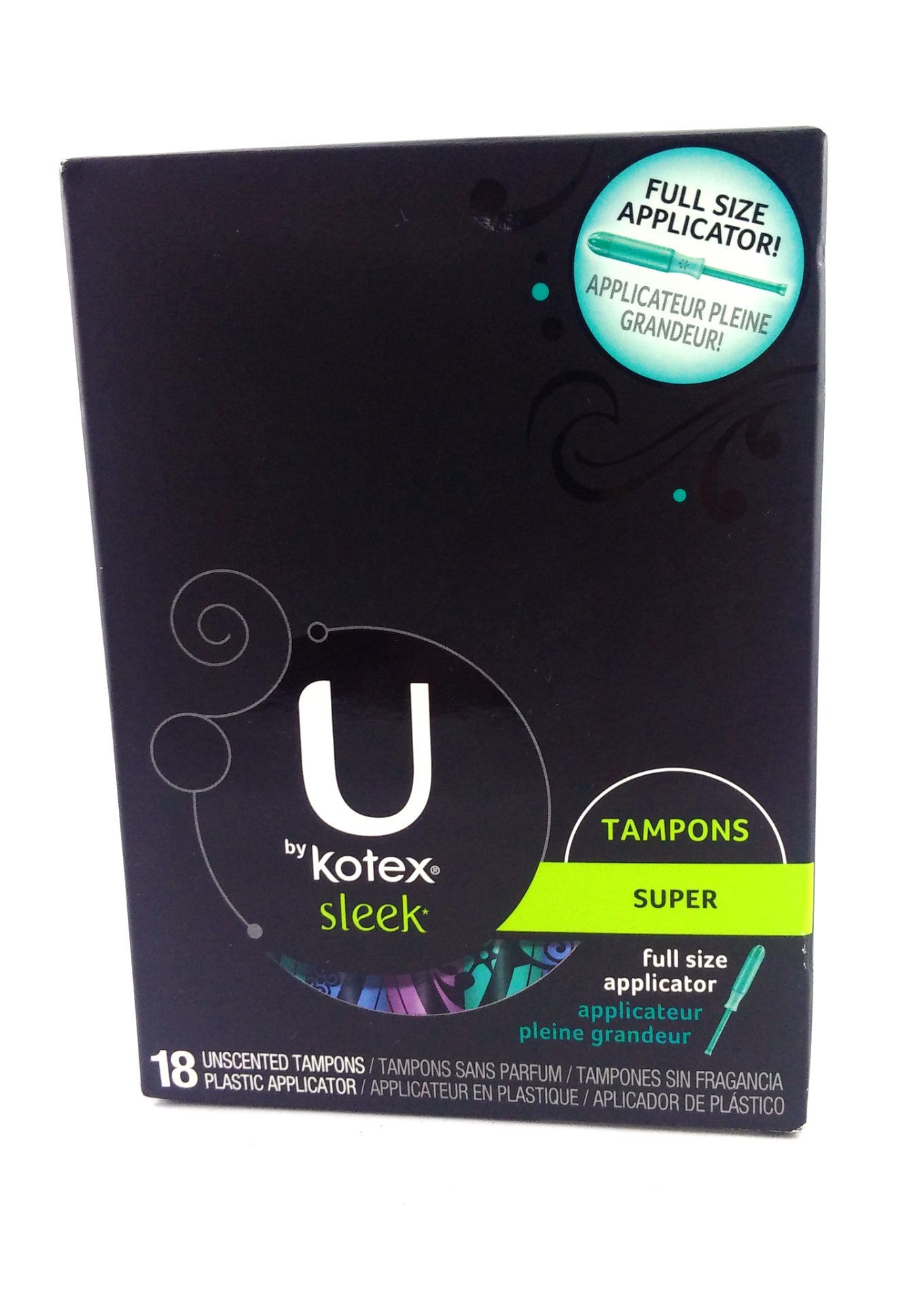 U BY KOTEX TAMPONS SLEEK SUPER 18'S - Queensborough Community Pharmacy