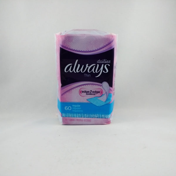 ALWAYS THIN DAILY LINERS 60 - Queensborough Community Pharmacy