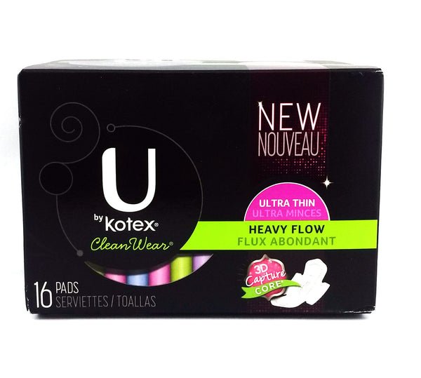 U BY KOTEX UT HEAVY WING PAD 16'S - Queensborough Community Pharmacy