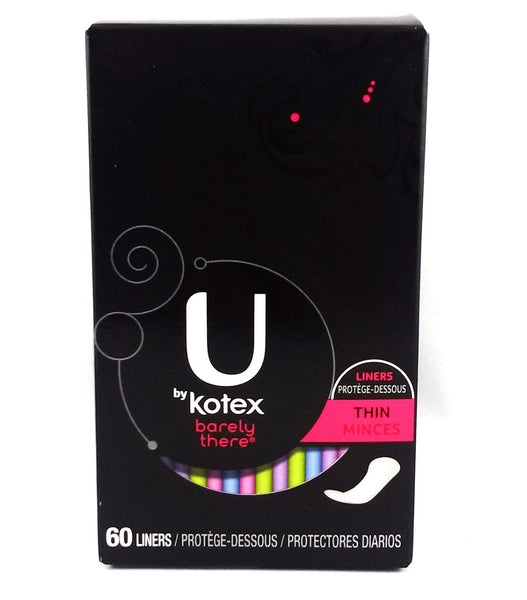 U BY KOTEX BARELY THERE LINER THIN 60'S - Queensborough Community Pharmacy