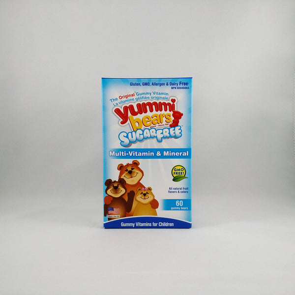 YUMMI MULTIVITAMIN AND MINERAL SUGAR FREE GUMMY BEARS - Queensborough Community Pharmacy