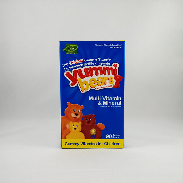 YUMMI MULTIVITAMIN AND MINERAL GUMMY BEARS 90 - Queensborough Community Pharmacy