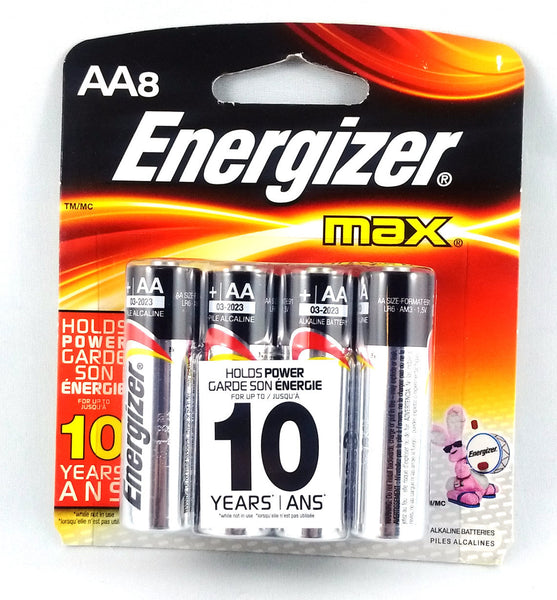 ENERGIZER DOUBLE A BATTER 8'S - Queensborough Community Pharmacy