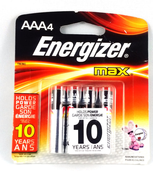 ENERGIZER TRIPLE AAA BATTERY 4'S - Queensborough Community Pharmacy