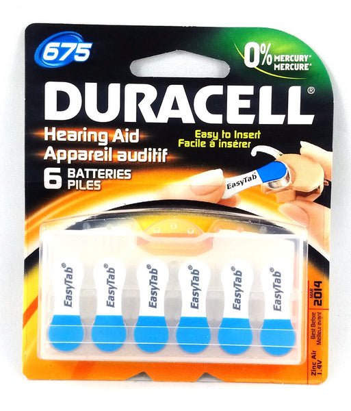 DURACELL 675 HEARING AID BATTERY 6'S - Queensborough Community Pharmacy