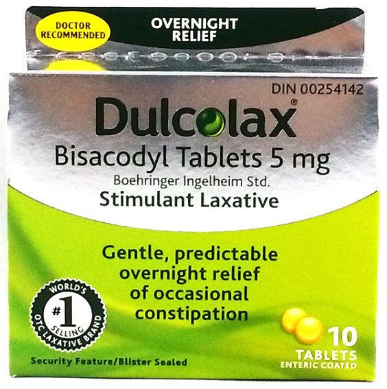DULCOLAX TABS 5MG 10'S - Queensborough Community Pharmacy