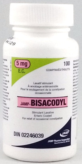 JAMP-BISACODYL 5MG - EC 100'S - Queensborough Community Pharmacy