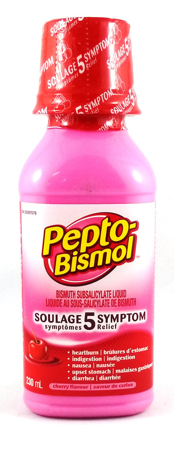 PEPTO BISMOL LIQUID CHERRY 230ML - Queensborough Community Pharmacy