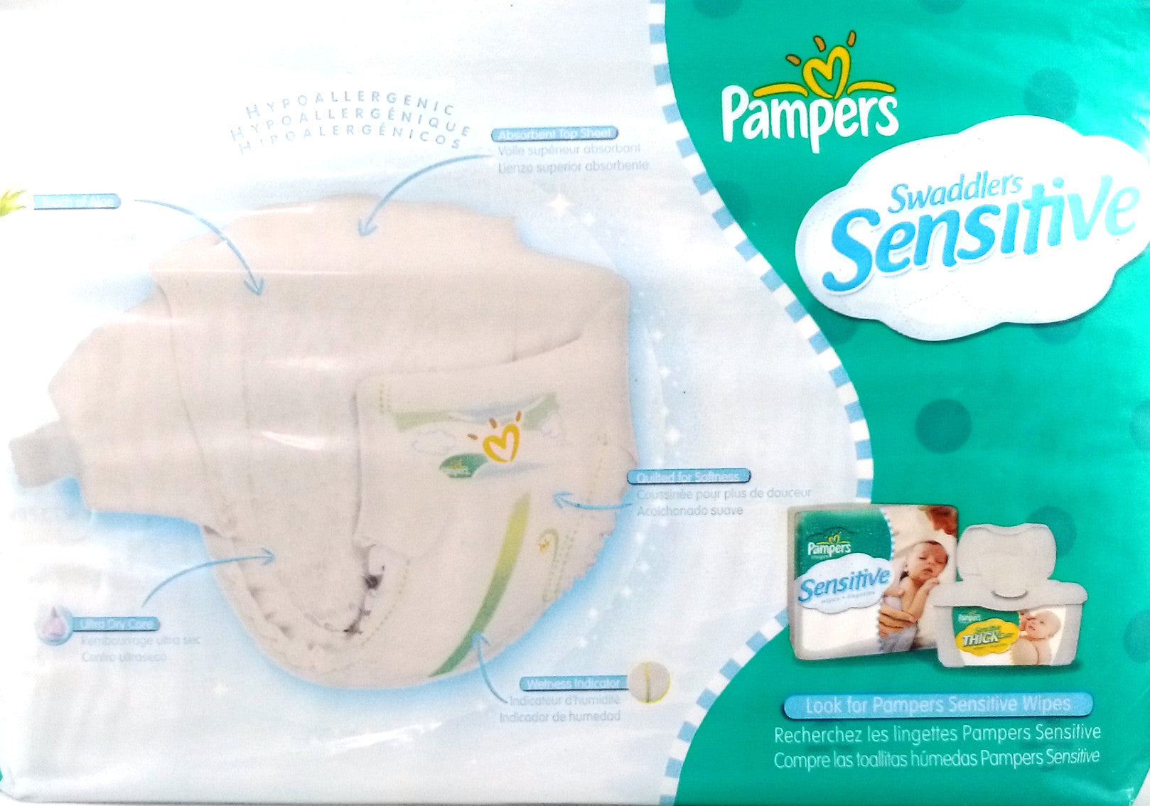 PAMPERS SWADDLERS SENSITIVE 33 DIAPERS - Queensborough Community Pharmacy