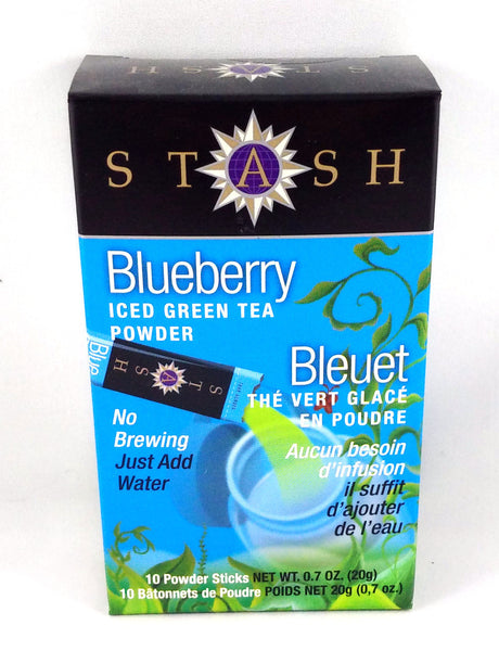 STASH BLUEBERRY ICED GREEN TEA POWDER 10'S - Queensborough Community Pharmacy