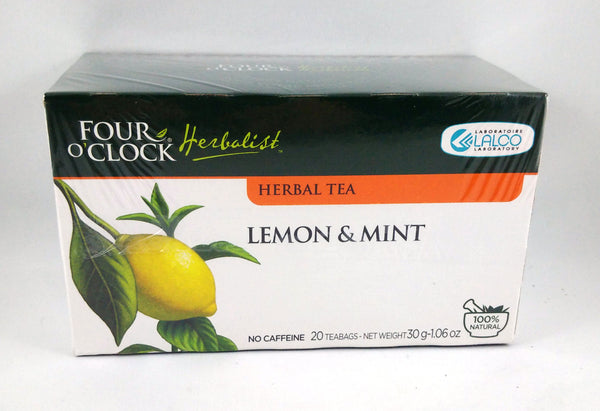 Four O'Clock Lemon&Mint Herbal Tea - Queensborough Community Pharmacy