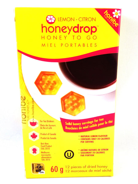Honibe Honeydrop Honey to Go for Tea (Lemon) Dried Honey - Queensborough Community Pharmacy