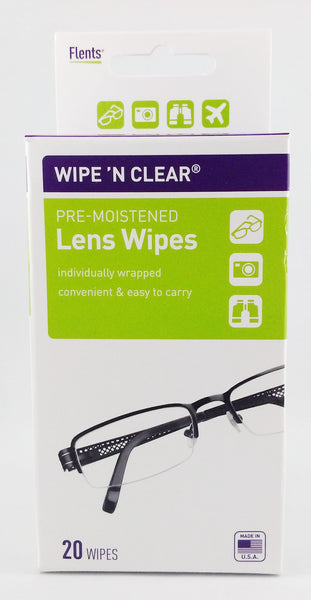 FLENTS LENS CLEANING TISSUES WIPE 'N CLEAR EXTRA LARGE - Queensborough Community Pharmacy