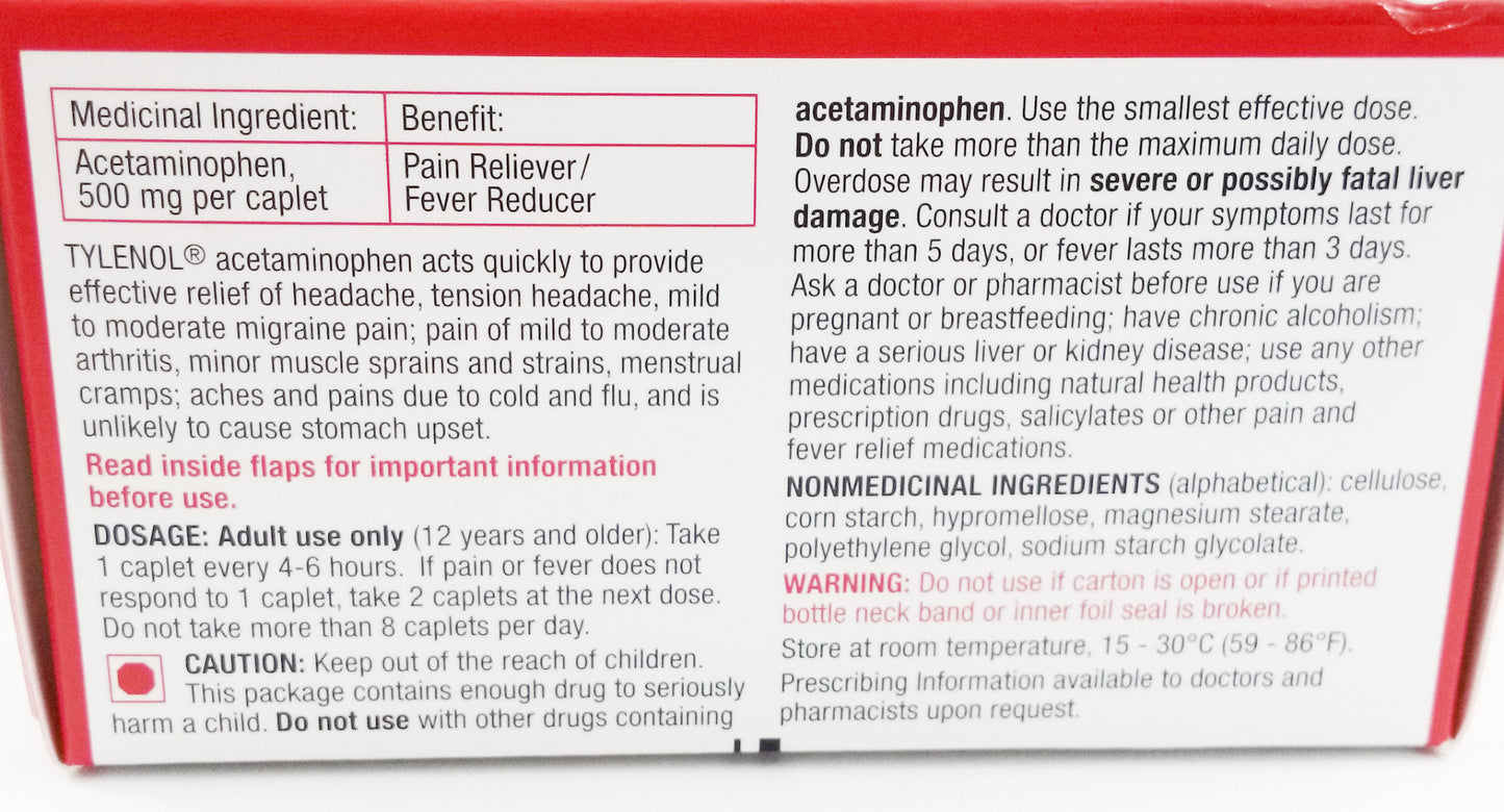 TYLENOL CPLT X-STR 100'S - Queensborough Community Pharmacy - 2