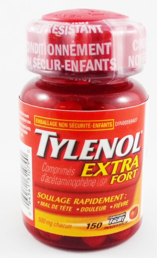 TYLENOL TABS X-STR EASY OPEN 150'S - Queensborough Community Pharmacy